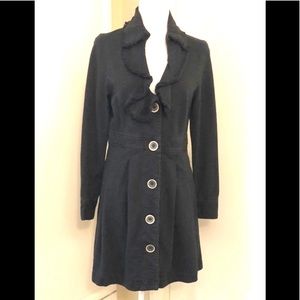 Super cute Anthropologie Nick and Mo Long Cotton Coat/ Blazer w/great detailing!